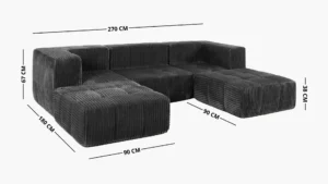 TEXAS- SOFA COMPRESS - Dimensions